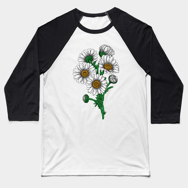 Daisy bouquet Baseball T-Shirt by katerinamk